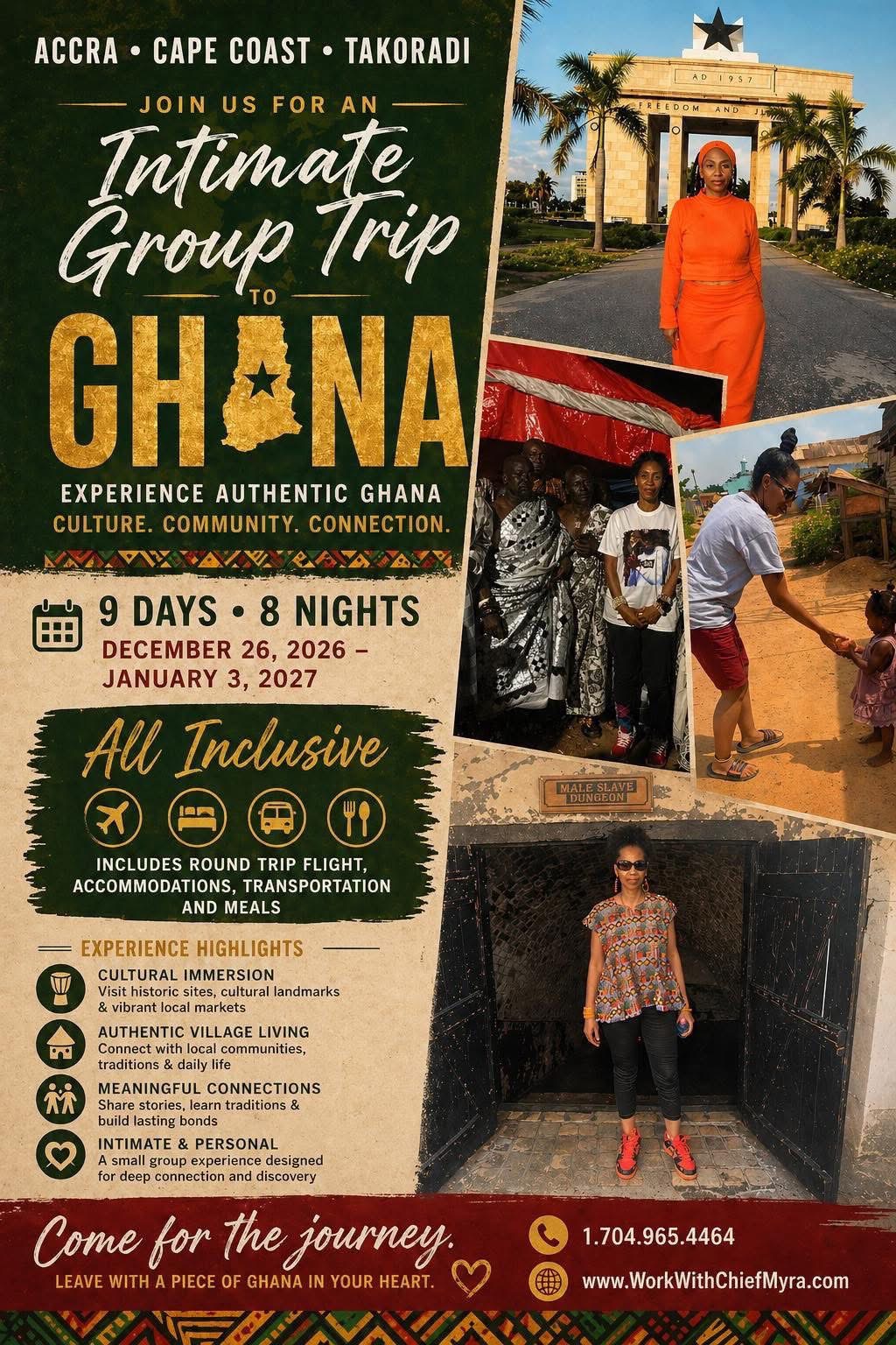 Ghana with Chief Myra